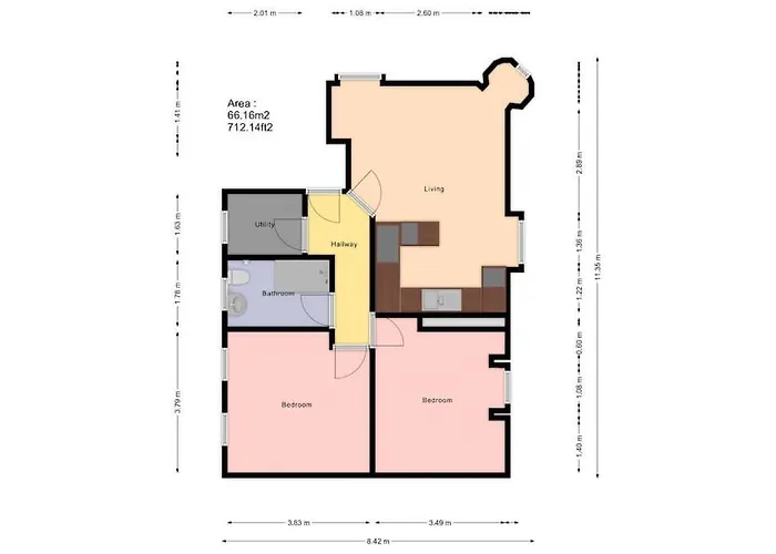 The Penthouse - Crosby St 2 Bed